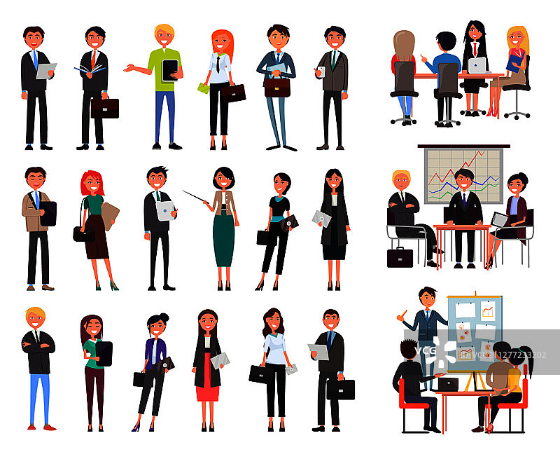 商务会议：办公人员研讨会，商务人士，员工会议图片素材