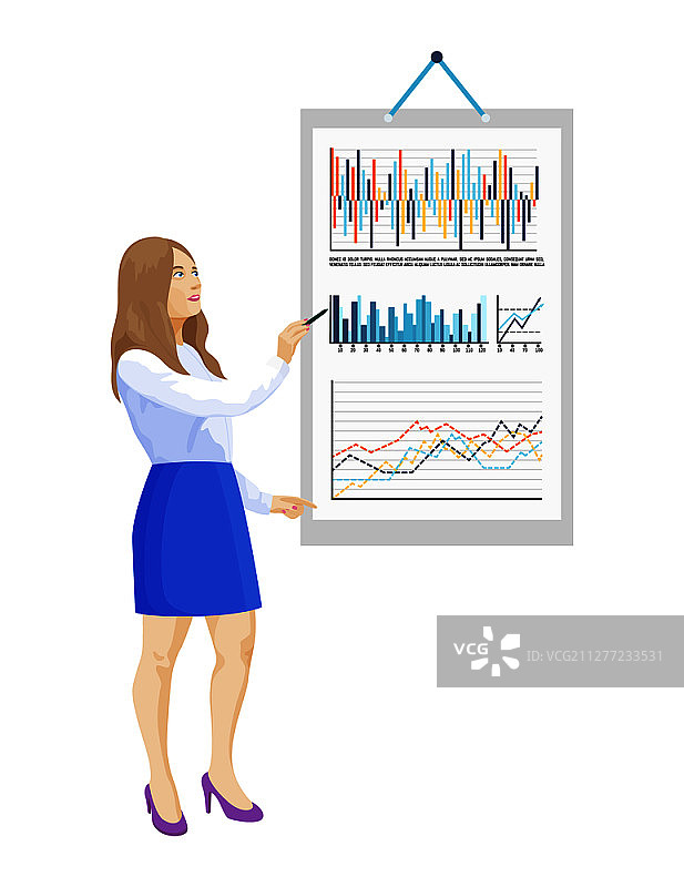 矢量信息图表商业数据分析海报图片素材