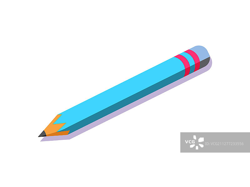 用铅笔记录一些信息，办公用品矢量图。用于描绘方案、签署合同的商务工作项目。独立图标。用铅笔记录一些信息，办公用品图片素材