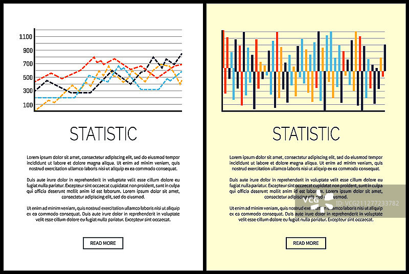 统计网站图表和信息图表矢量素材图片素材