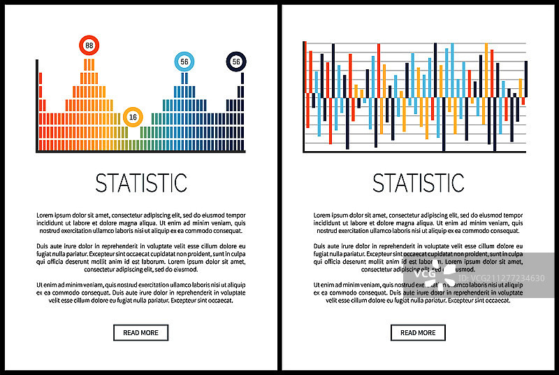 统计网页、图表和信息图表矢量素材。以方案形式提供的信息，文本样本解释概念。图形和信息图表。统计网页、图表和信息图表图片素材