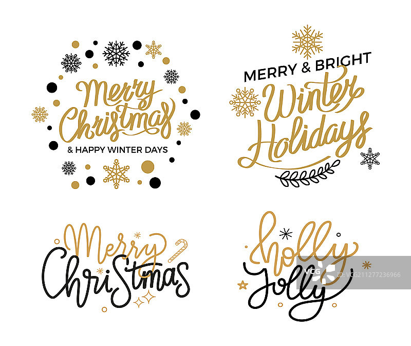 圣诞快乐祝福语贺卡设计图片素材