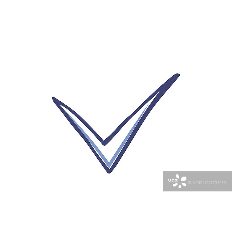 投票图标中使用的对勾和勾号矢量素材。投票中表示同意的标记。复选框中的批准，同意良好积极的决定。投票图标中使用的对勾和勾号矢量素材图片素材