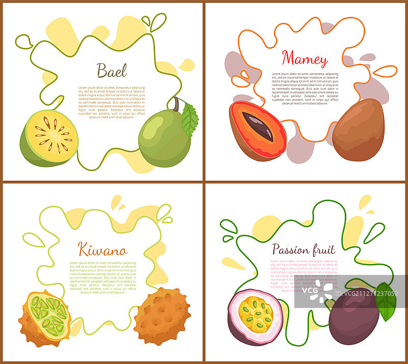 芒果和木橘海报设计图片素材