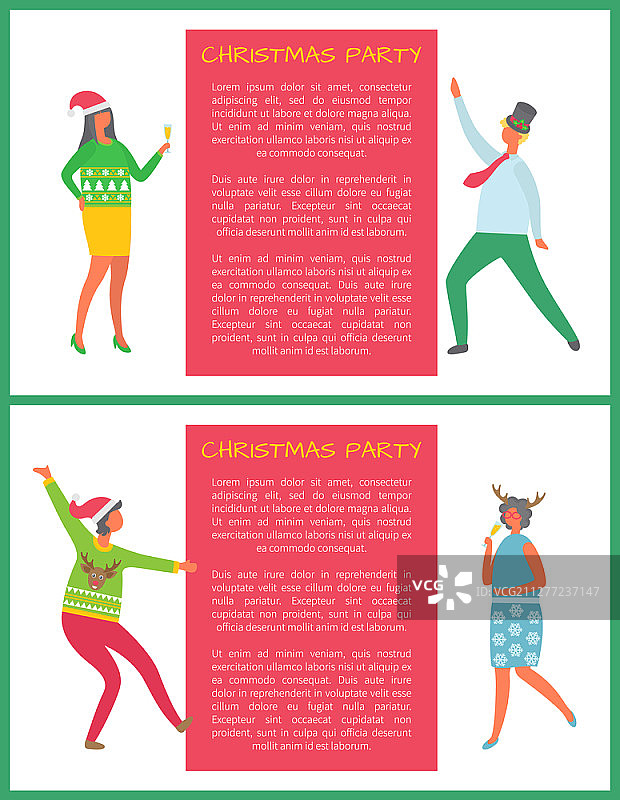 圣诞派对：同事们在公司节日上庆祝新年图片素材