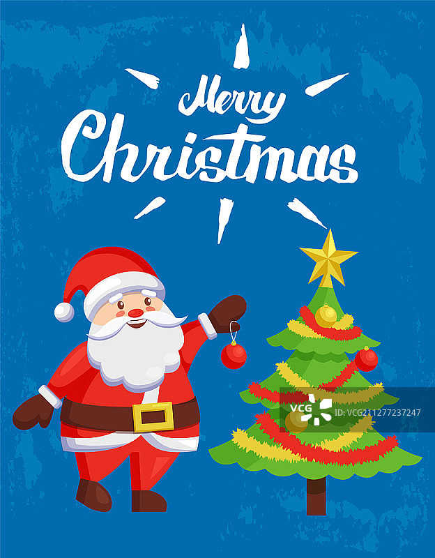 圣诞节海报：圣诞老人祝福图片素材