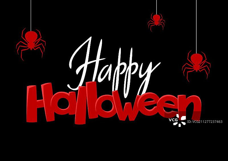 黑寡妇蜘蛛背景，万圣节banner图片素材