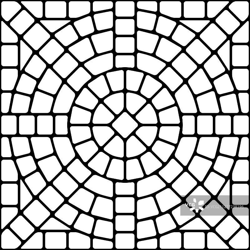 古代马赛克瓷砖图案装饰玻璃饰品抽象复古纹理图片素材