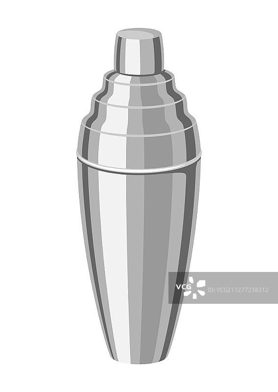 金属鸡尾酒调酒器酒精吧台设备插图图片素材