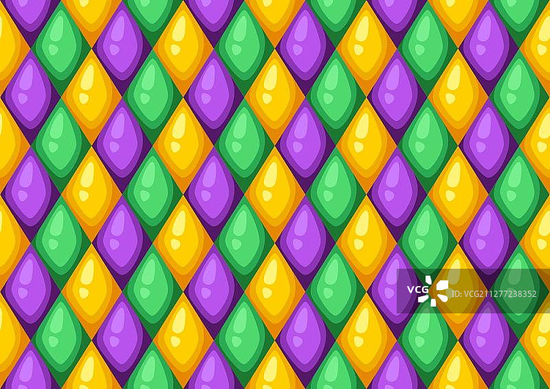 狂欢节菱形主题无缝图案图片素材