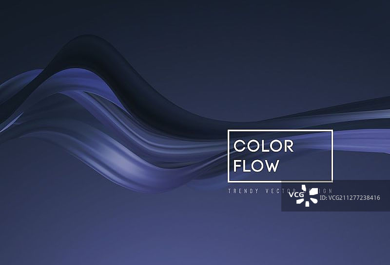 用于设计宣传册、网站、宣传单的抽象彩色矢量背景，彩色流动液体波图片素材