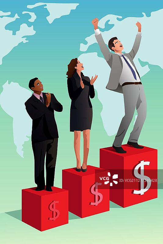 商业成功概念矢量图图片素材