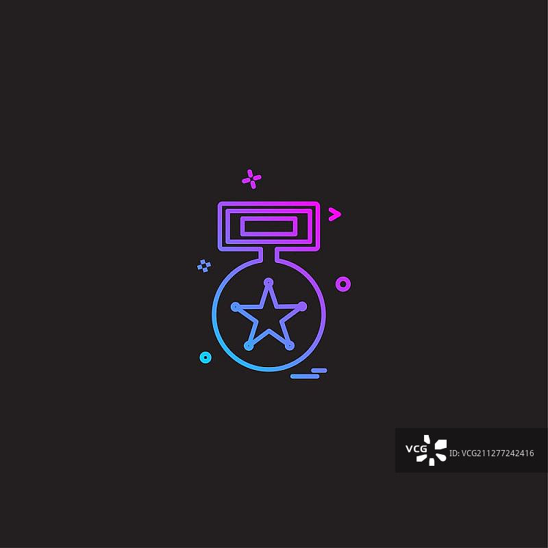 奖励徽章荣誉勋章星星图标矢量设计图片素材