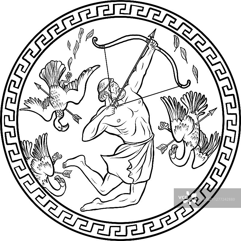 斯廷法利斯鸟：赫拉克勒斯十二项功绩图片素材