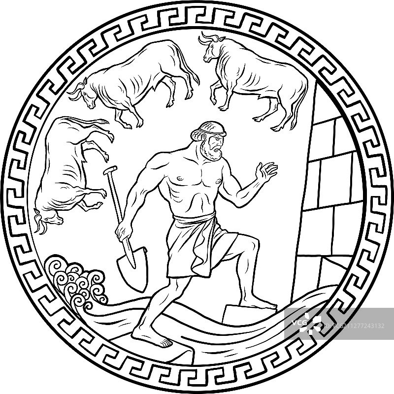 一天内清洁奥吉亚斯牛厩 12图片素材