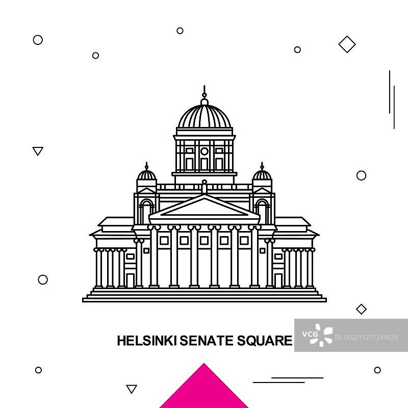 赫尔辛基参议院广场图片素材