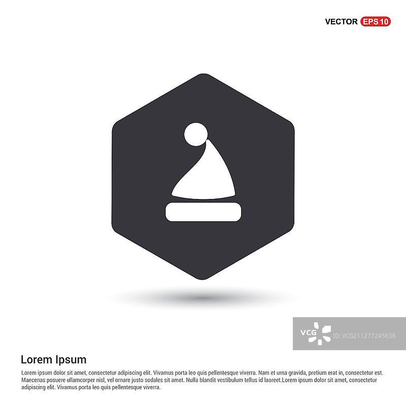 圣诞老人帽子图标图片素材