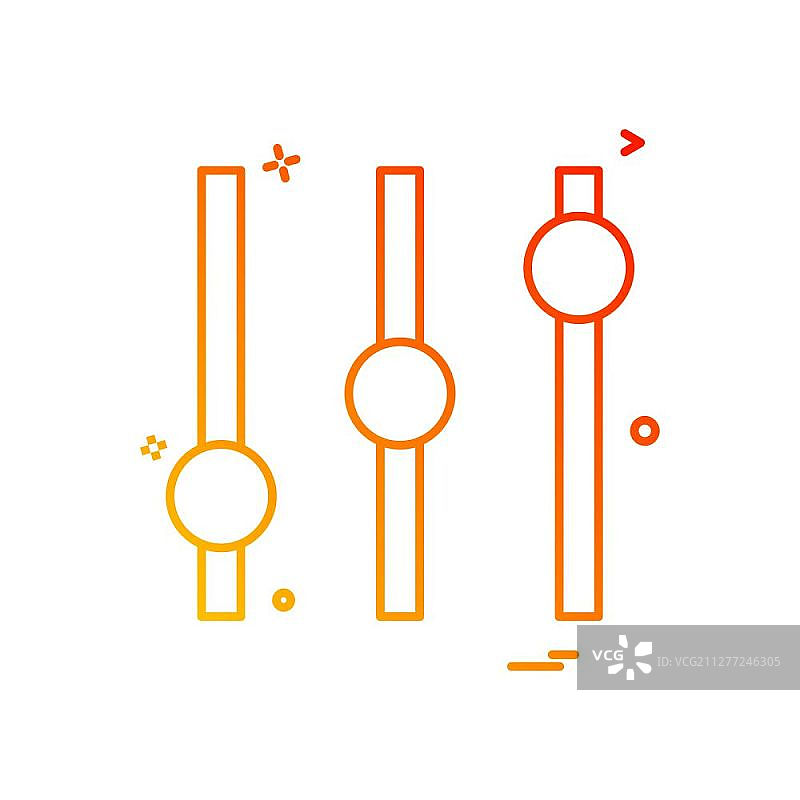 均衡器图标设计矢量图片素材