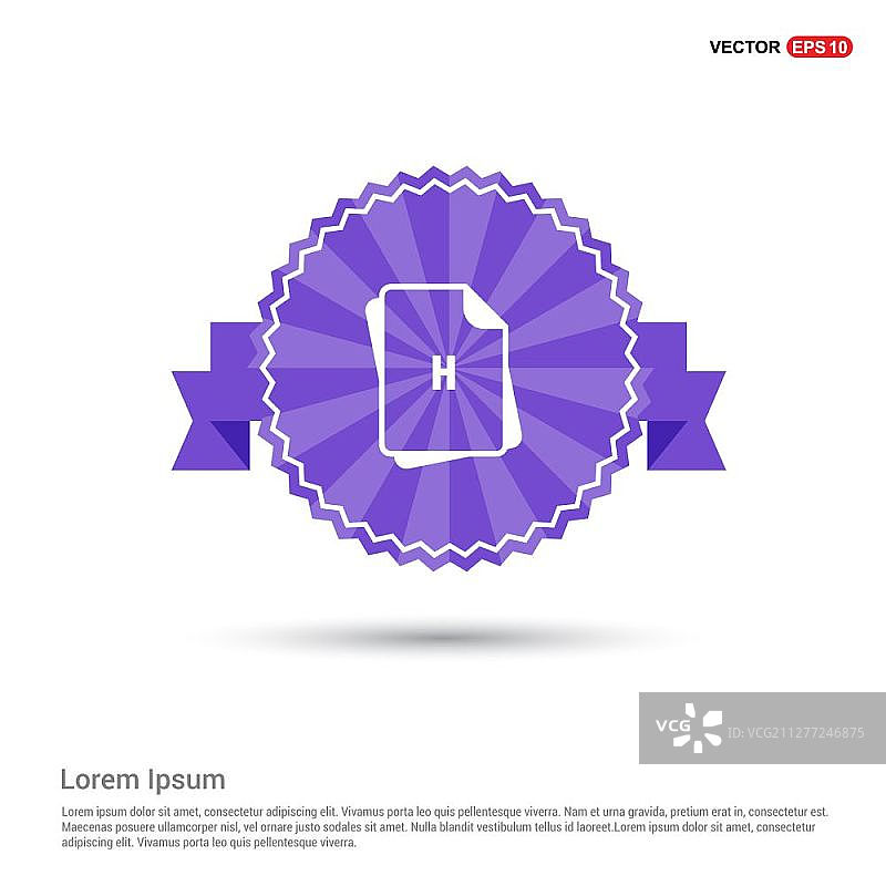 文件类型图标 - 紫色banner图片素材