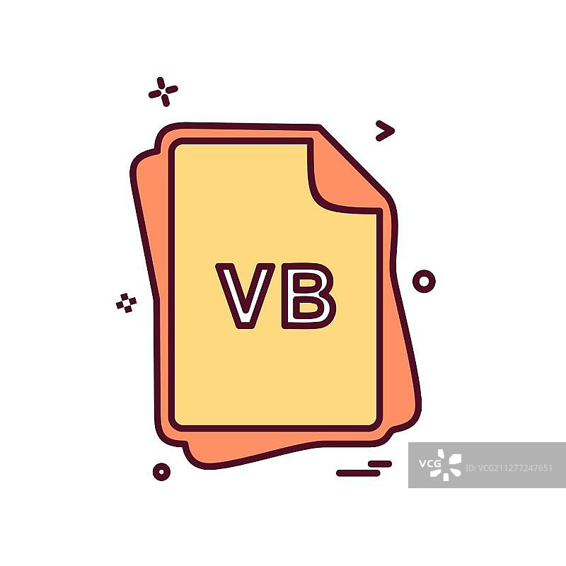 VB文件类型图标设计矢量图片素材