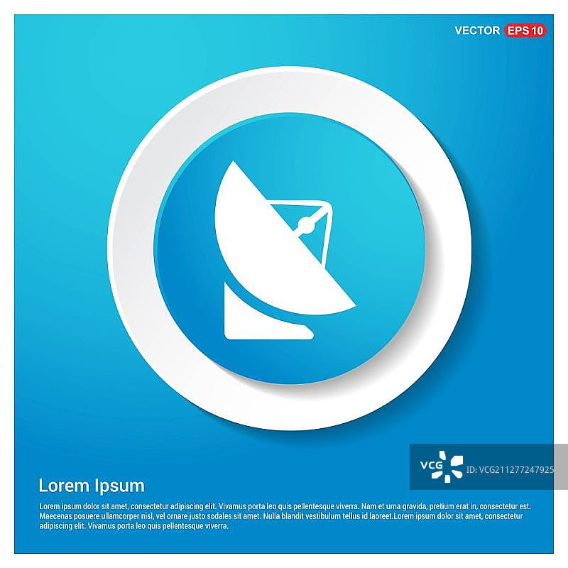 抽象蓝色网页卫星天线图标图片素材