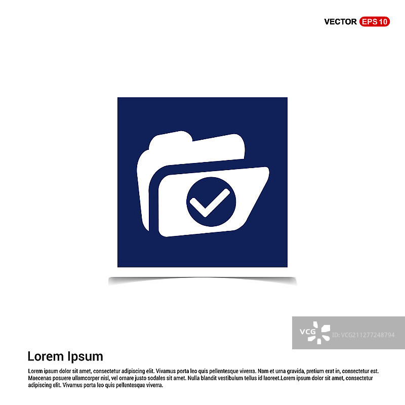 文件夹图标 - 蓝色相框图片素材