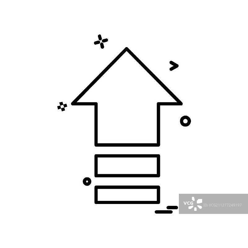 向上箭头图标设计矢量图片素材