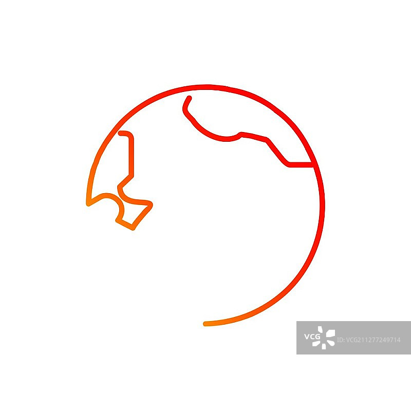 地球图标设计矢量图片素材