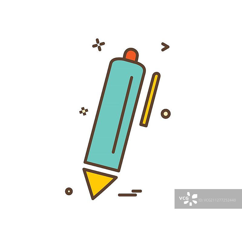 笔图标设计矢量图图片素材