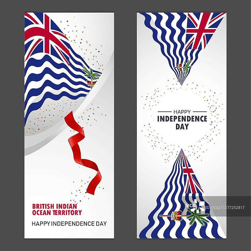 英属印度洋领地独立日庆祝横幅图片素材