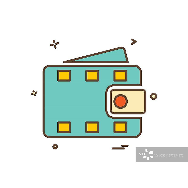 钱包图标设计矢量图图片素材