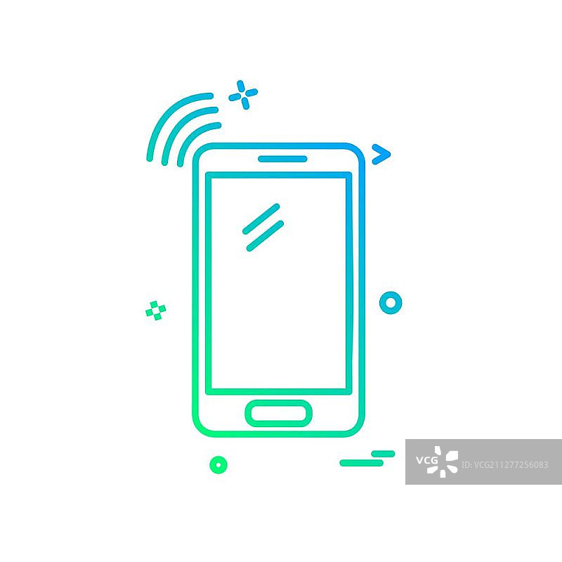 智能手机图标设计矢量图图片素材