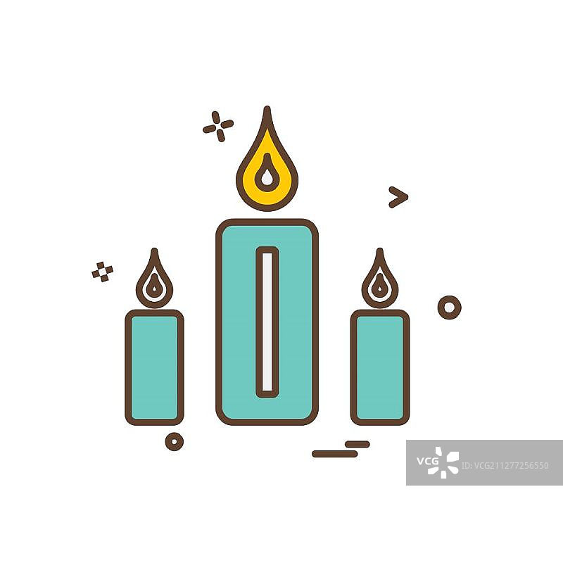 蜡烛图标设计矢量素材图片素材