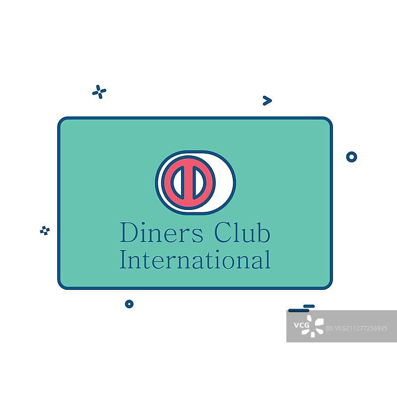 国际俱乐部卡图标设计矢量图图片素材