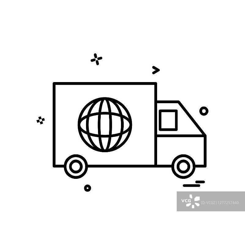 卡车图标设计矢量图片素材