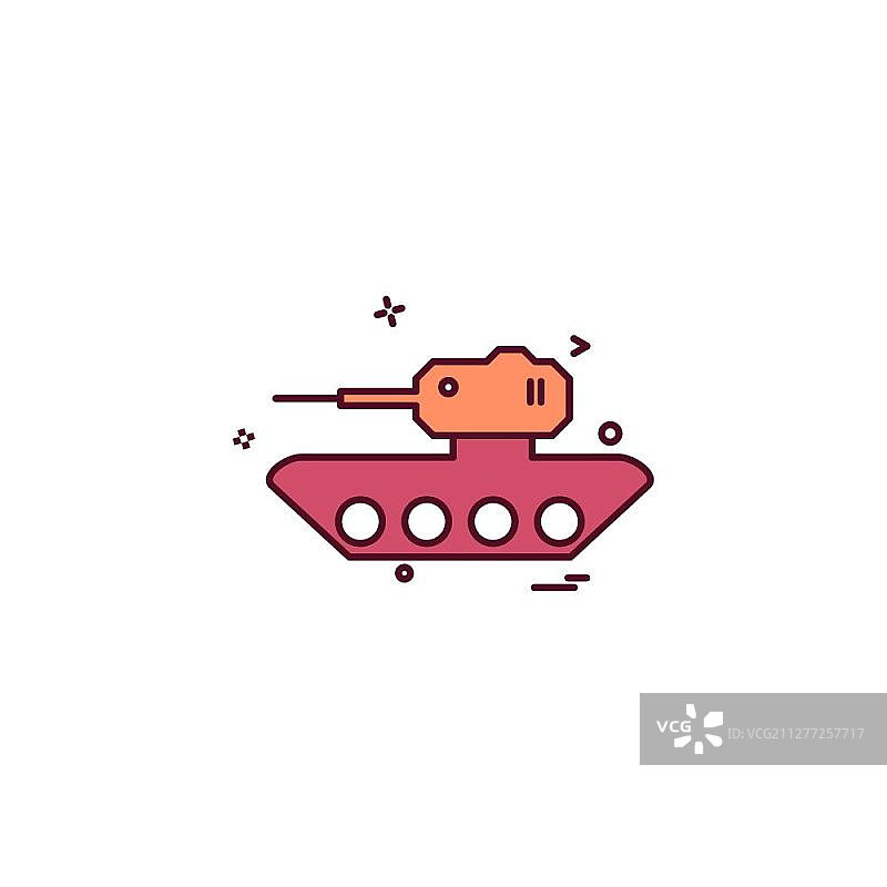 军事坦克武器图标矢量设计图片素材