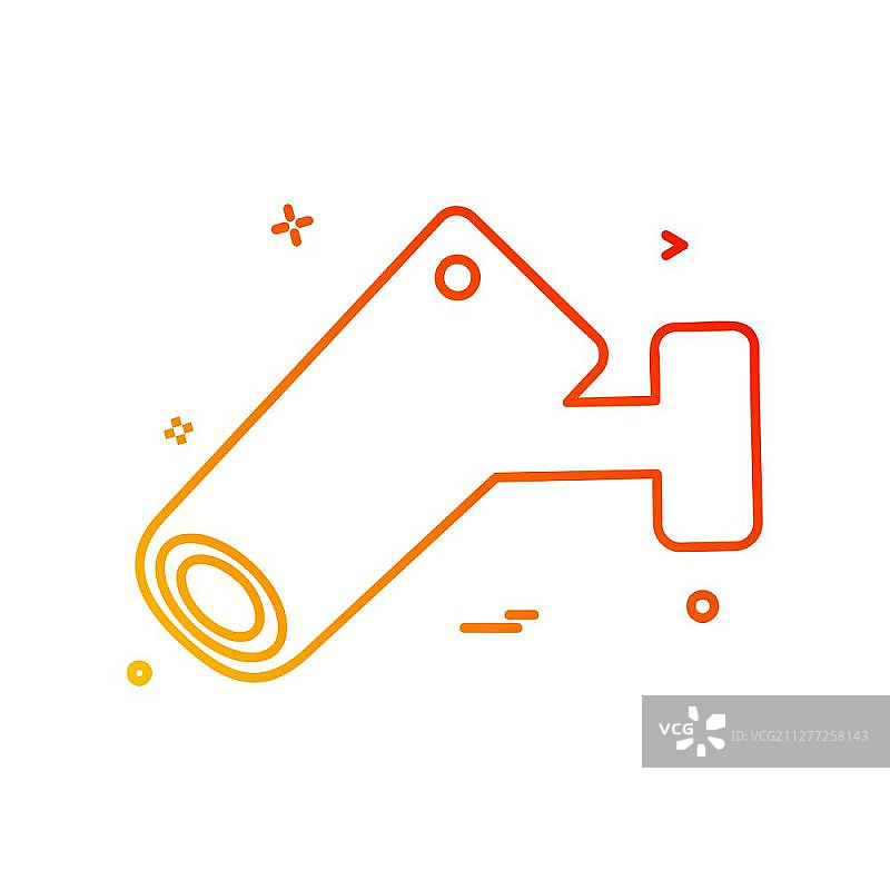 监控摄像安防图标设计矢量图片素材