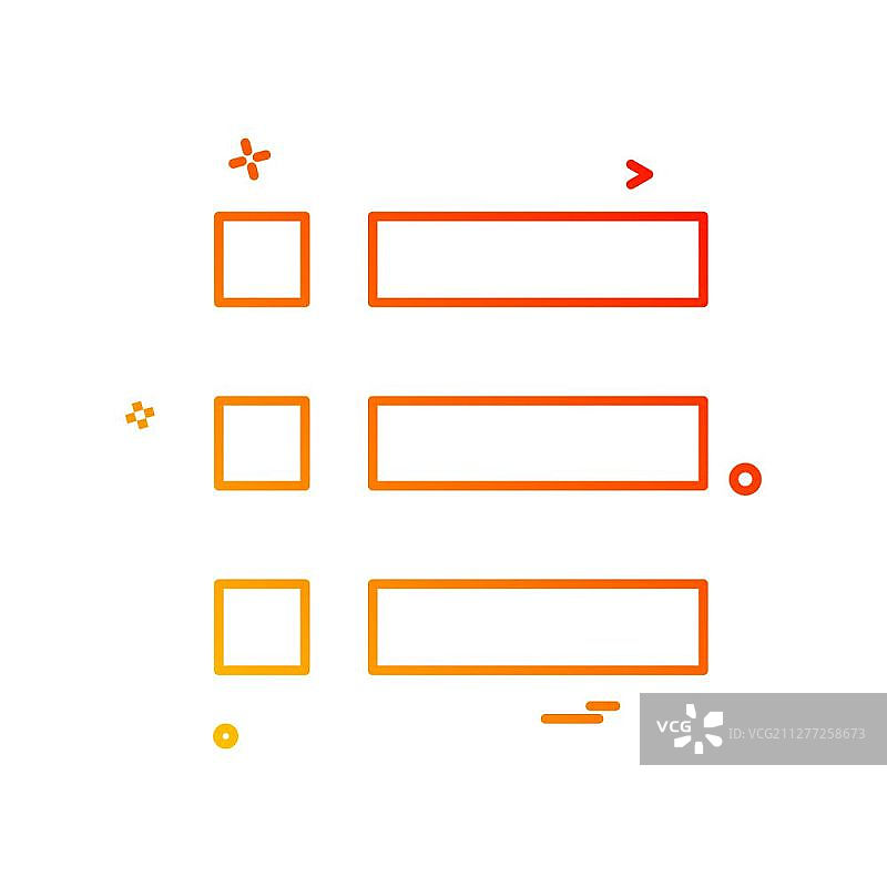 列表菜单选项图标矢量设计图片素材