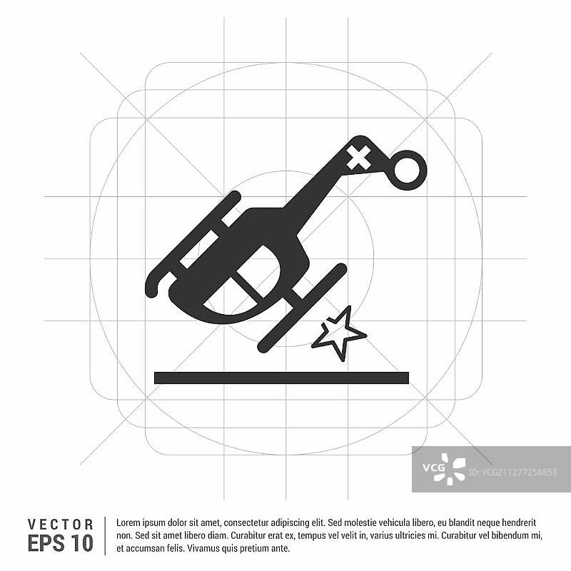 直升机坠毁图标图片素材