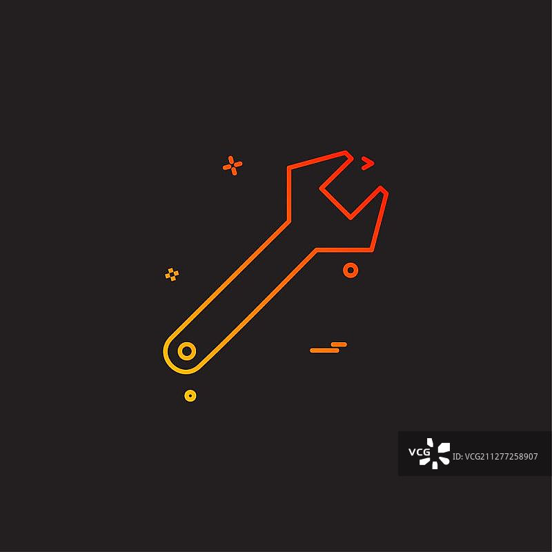 建筑工具扳手图标矢量图片素材