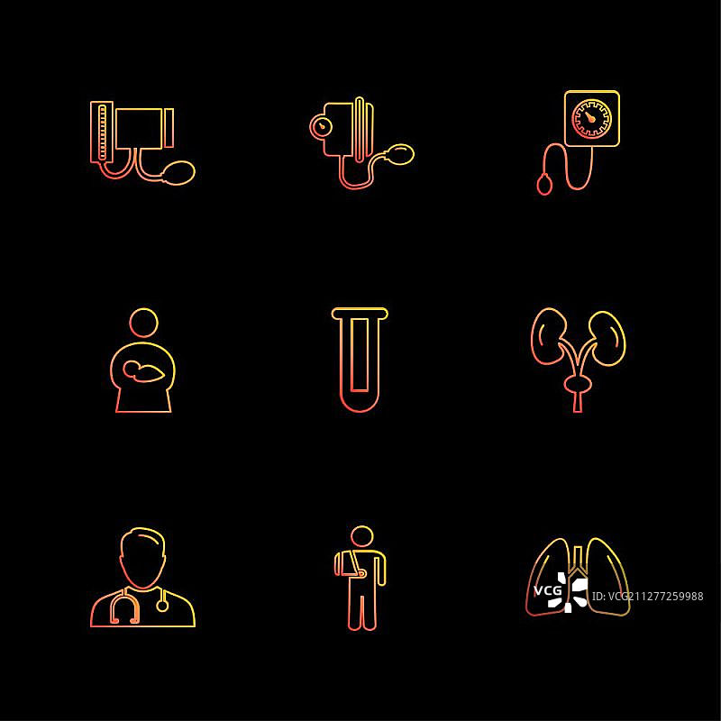 医疗工具图标矢量设计合集图片素材