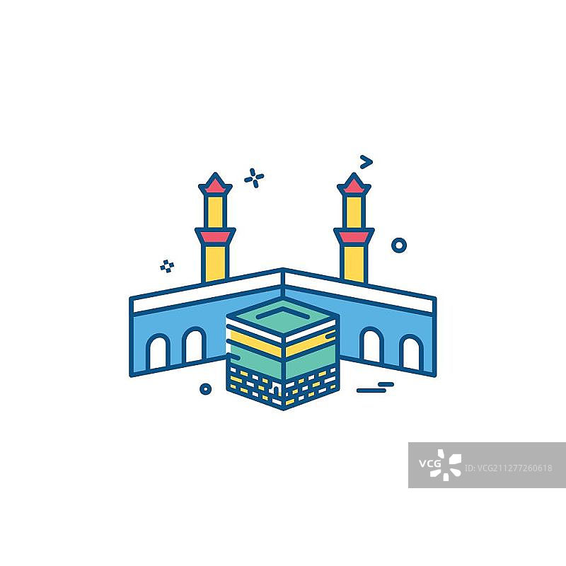 麦加天房图标设计矢量素材图片素材
