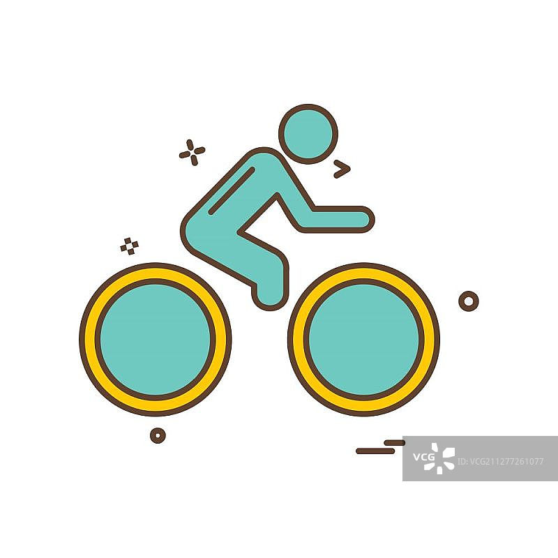 自行车图标设计矢量图片素材