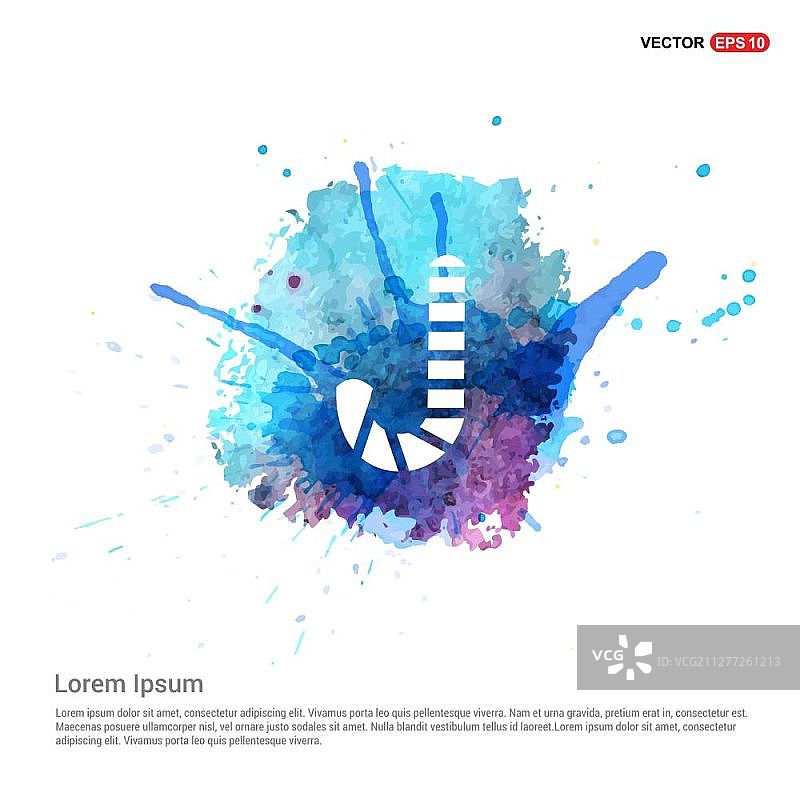 水彩背景糖果棒图标图片素材