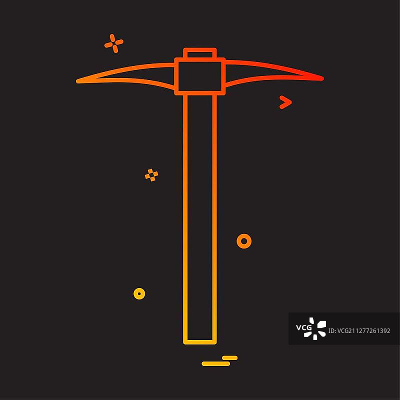 镐工具矢量设计图片素材