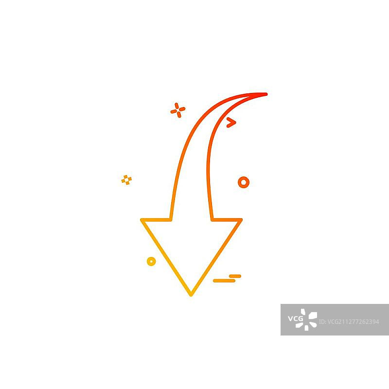 向下箭头图标设计矢量图片素材