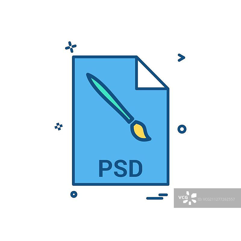 PSD文件扩展名文件格式图标矢量设计图片素材