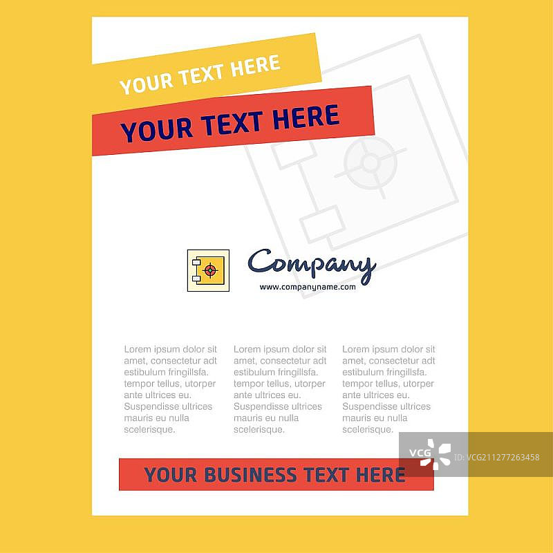 公司简介、年度报告、演示文稿、宣传单、宣传册矢量背景储物柜标题页设计图片素材