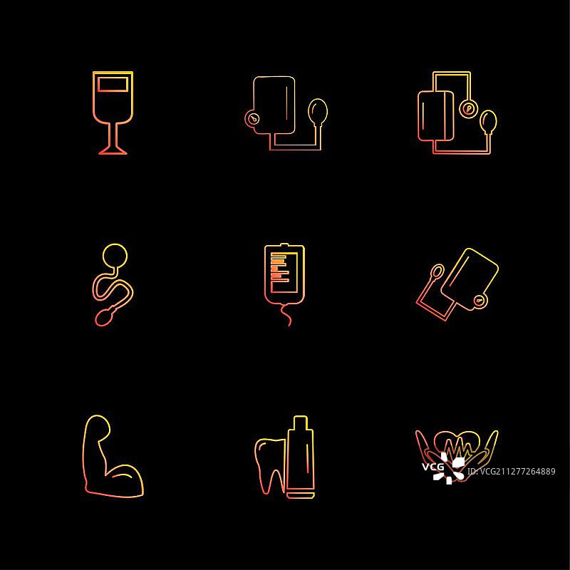 医疗工具图标矢量设计合集图片素材