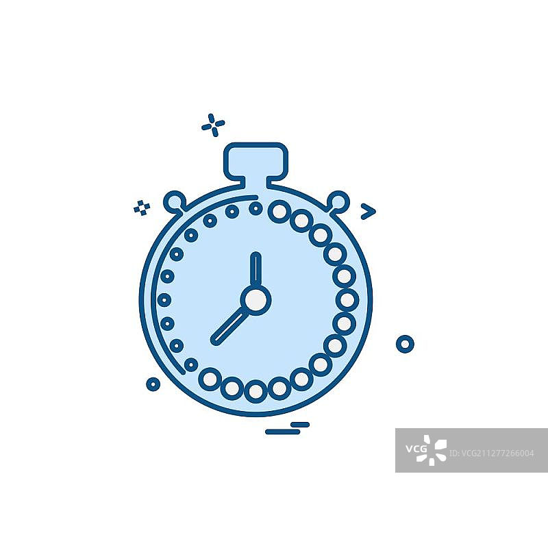 时钟图标设计矢量图片素材
